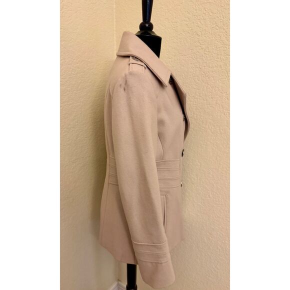 Kenneth Cole Double Breasted Wool Blend Pea Coat - Sz 10 - Picture 2 of 16